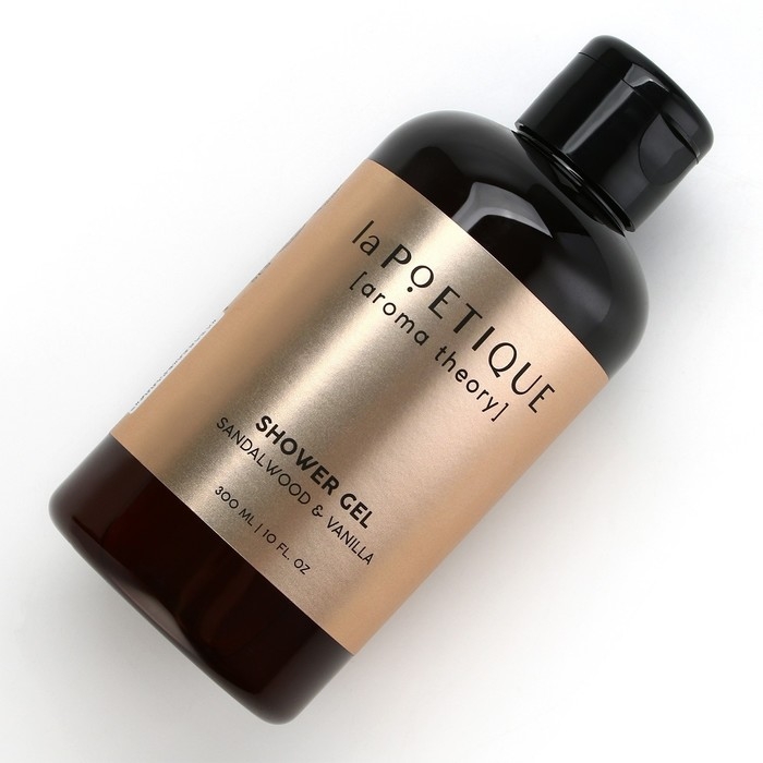 Гель для душа женский, 300 мл, аромат сандала и ванили, LA POETIQUE