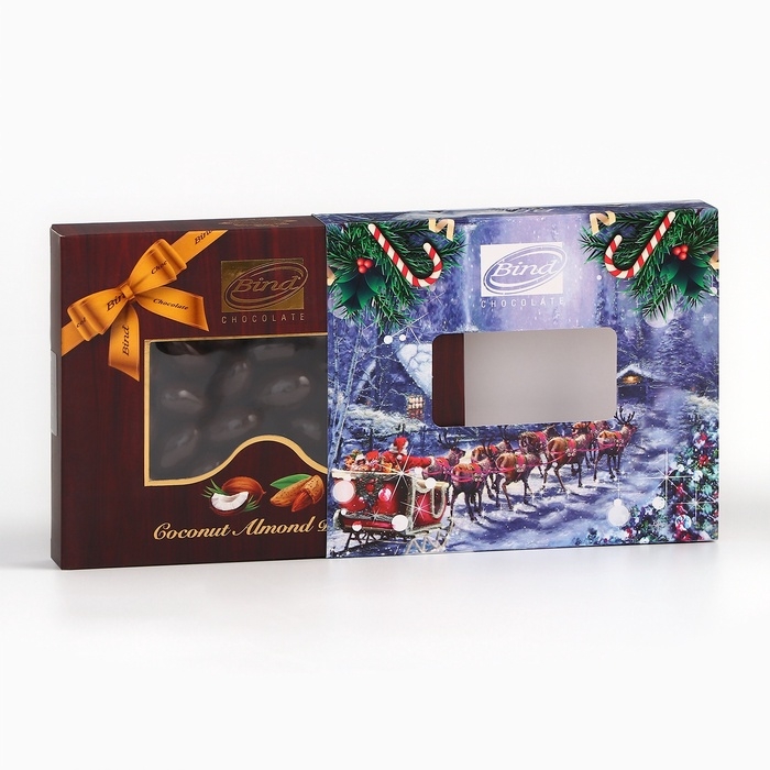 Шоколадное драже "Миндаль в шоколаде" со вкусом кокоса, 100 г