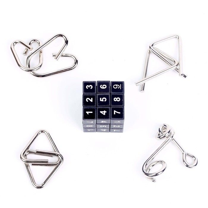 Головоломка металлическая &laquo;Тайны сообщества&raquo;, набор 5 шт.