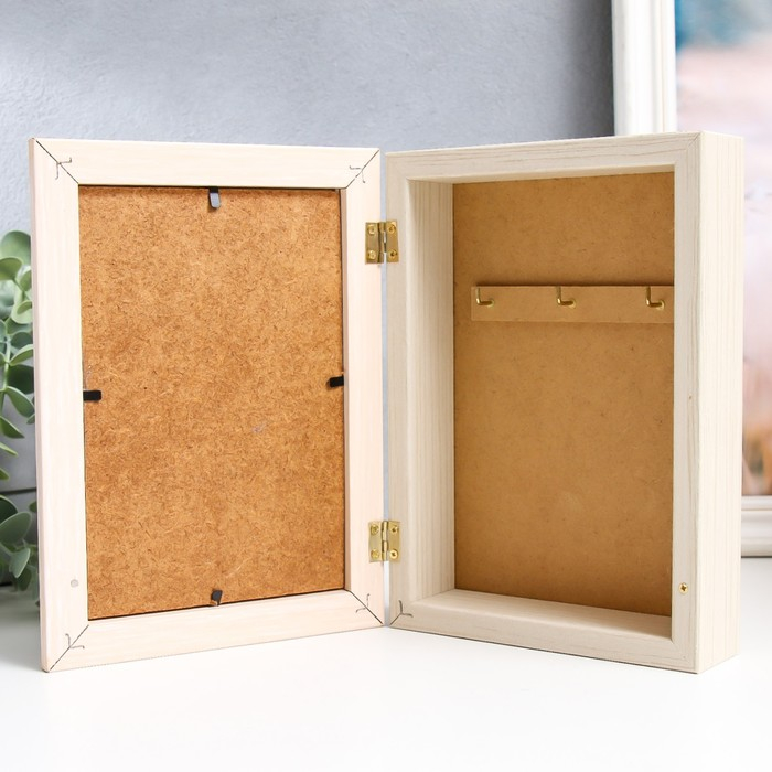 Ключница "Брюгге 3" молочный дуб 15х21 см