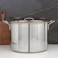 Кастрюля &laquo;Общепит&raquo;, 20 л, d=35 см, h=24 см, капсульное дно, индукция