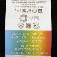 Пряжа "Детская новинка" 100% акрил 200м/50гр (02-Черный) Пряжа "Детская новинка" 100% акрил 200м/50гр (02-Черный)