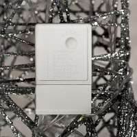 Светодиодная фигура &laquo;Олень с санями серебристый&raquo;, олень: 50 &times; 85 &times; 18 см, сани: 70 &times; 43 &times; 22 см, металл, 220 В, свечение тёплое белое