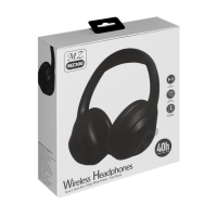 Наушники MZ300, беспроводные, полноразмерные, микрофон, BT 5.3, 400 мАч, чёрные Наушники MZ300, беспроводные, полноразмерные, микрофон, BT 5.3, 400 мАч, чёрные