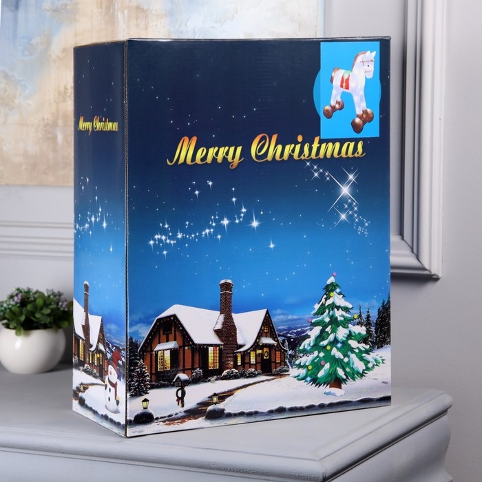 Светодиодная фигура &laquo;Лошадка&raquo; 40 &times; 32 &times; 16 см, акрил, 40 LED, 220 В, свечение белое