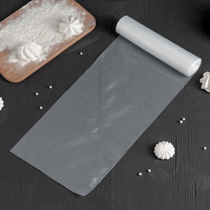 Кондитерские мешки одноразовые, 27&times;18 см (размер S), в рулоне 72 шт