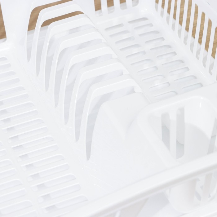 Сушилка для посуды DDSTYLE «Степ», 38×31×8 см, цвет МИКС Сушилка для посуды DDSTYLE «Степ», 38×31×8 см, цвет МИКС