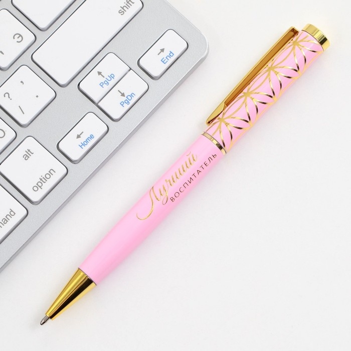 Ручка в подарочном футляре &laquo;Воспитателю: Дорогой Воспитатель&raquo; металл, синяя паста, пишущий узел 1.0 мм