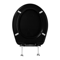 Сиденье для унитаза ORIO К-01-2, регулируемое, темно-серое Сиденье для унитаза ORIO К-01-2, регулируемое, темно-серое