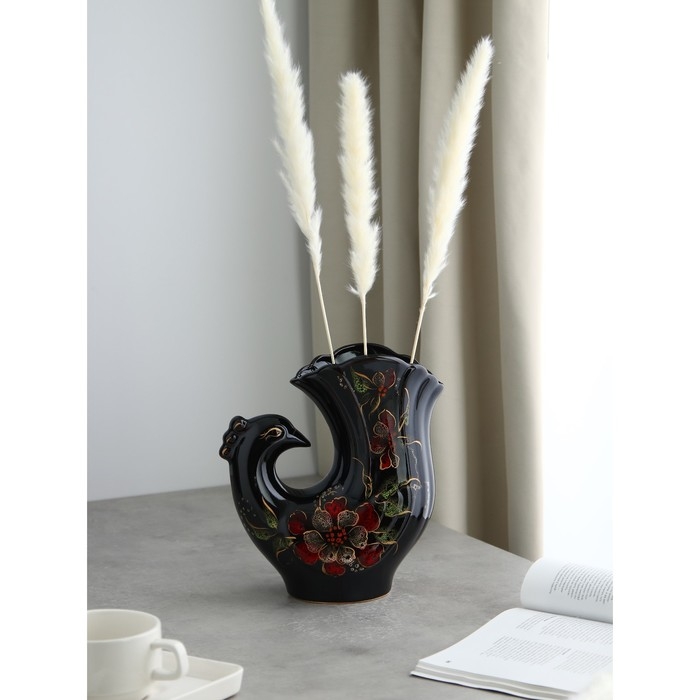 Ваза керамическая &laquo;Голубь&raquo;, настольная, 25 см, микс