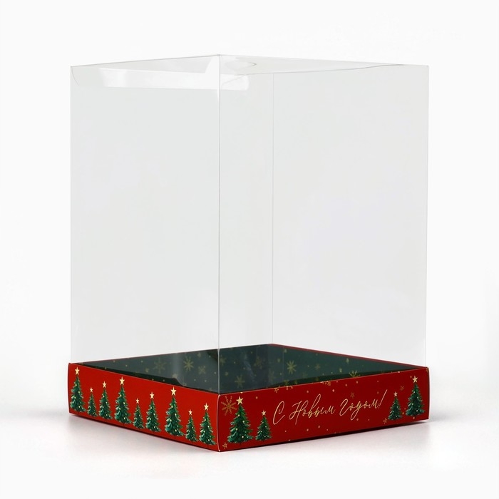 Коробка для кондитерских изделий «С Новым счастьем», 15 х 15 х 20 см, Новый год Коробка для кондитерских изделий «С Новым счастьем», 15 х 15 х 20 см, Новый год