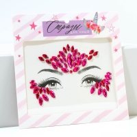 Стразы для лица &laquo;Розовые мечты&raquo;, цвет розовый, BEAUTY FOX