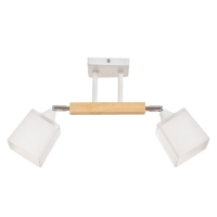 Люстра потолочная Тоскана 2хE27 40Вт Белый, дерево