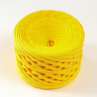 Трикотажная пряжа, ширина 7-9 мм, 100м/295 гр&plusmn;10% (19 - манго)