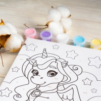 Картина по номерам для детей &laquo;Весёлая поняшка&raquo;, 21 х 15 см