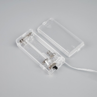 Гирлянда &laquo;Нить&raquo; 2 м роса с насадками &laquo;Прищепки-пингвин&raquo;, IP20, серебристая нить, 20 LED, батарейки ААх2 (не в комплекте), свечение тёплое белое