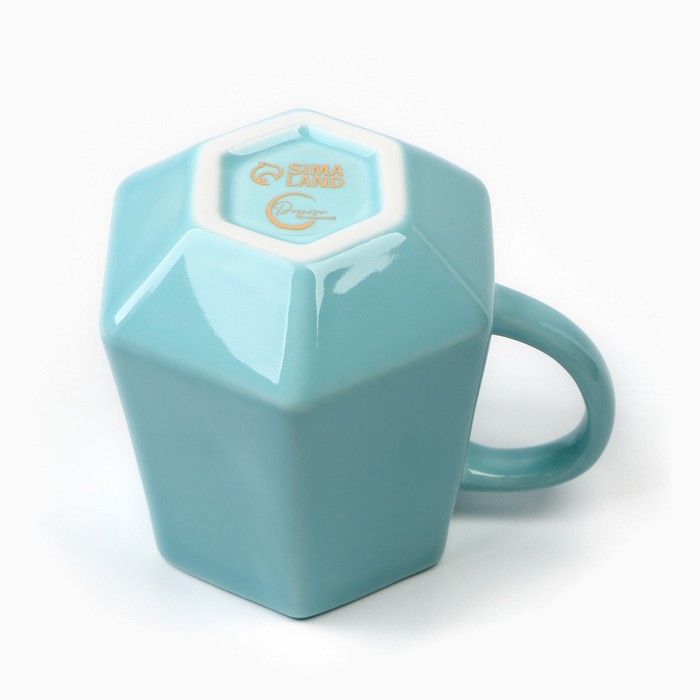 Кружка керамическая «Мечтай», 300 мл, цвет голубой Кружка керамическая «Мечтай», 300 мл, цвет голубой