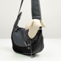 Сумка-переноска "Слинг" для животных, 37 х 20 см, чёрная Сумка-переноска "Слинг" для животных, 37 х 20 см, чёрная