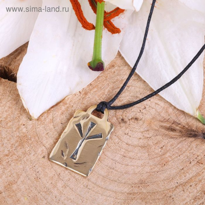 Руна из ювелирной бронзы &laquo;Альгиз&raquo;, 68 см