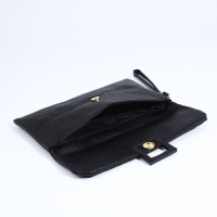 Сумка-клатч на магните, цвет чёрный