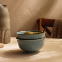 Набор салатников фарфоровых SL Home &laquo;Аззура&raquo;, 750 мл, d=15 см, цвет голубой