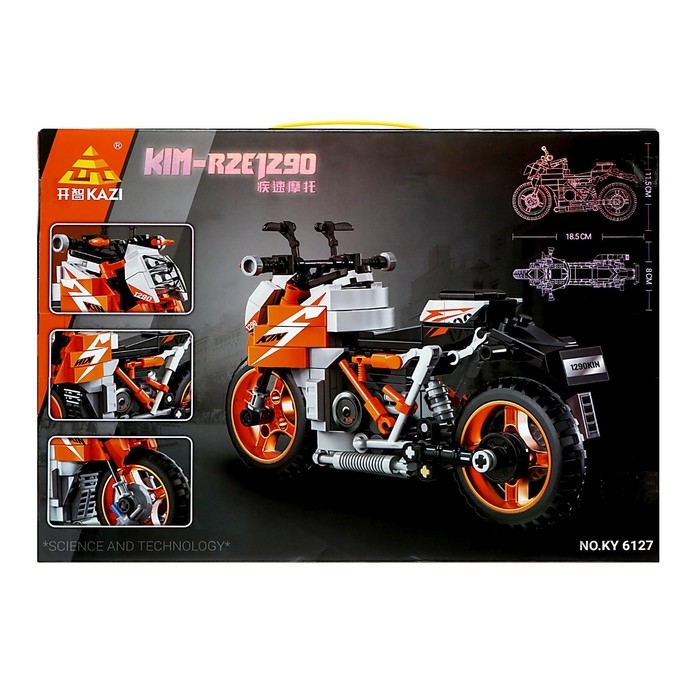 Конструктор Мото «Спортивный мотоцикл», 266 деталей Конструктор Мото «Спортивный мотоцикл», 266 деталей