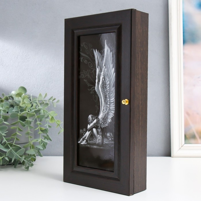 Ключница Ключница "Ангел" 16х31 см венге МИКС