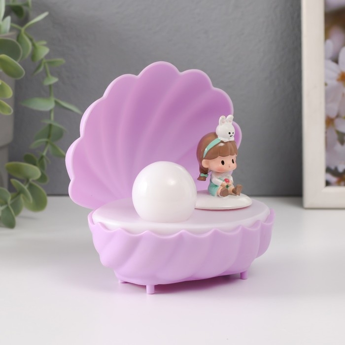 Сувенир пластик свет Сувенир пластик свет "Малыш в ракушке" МИКС 11,5х10х11,5 см