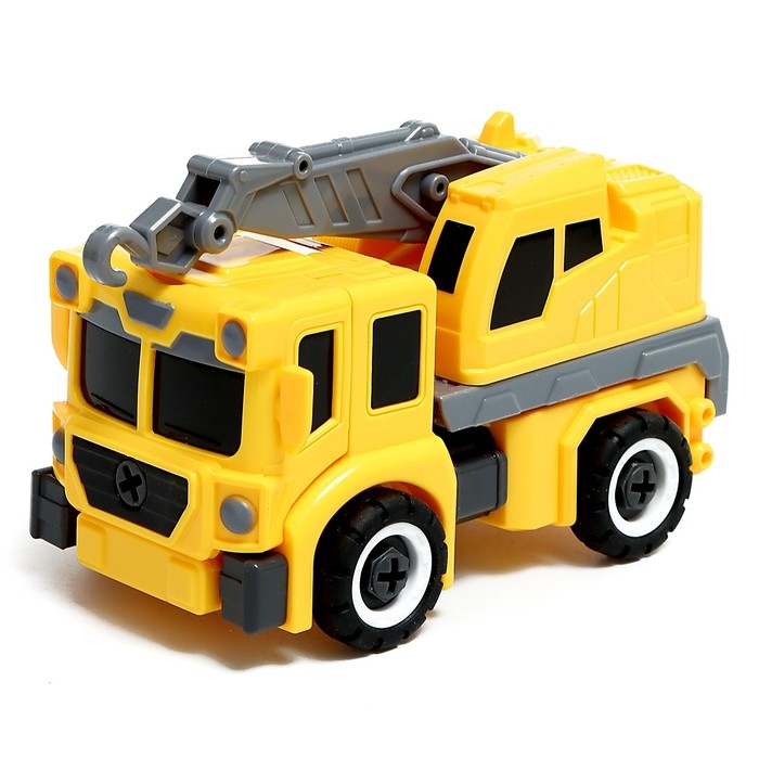 Конструктор винтовой &laquo;Кран&raquo;, 2 в 1 робот-машина