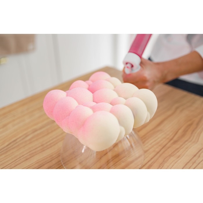 Форма для муссовых десертов и выпечки KONFINETTA &laquo;Воздушные пузыри&raquo;, силикон, 20&times;5,5 см, цвет белый