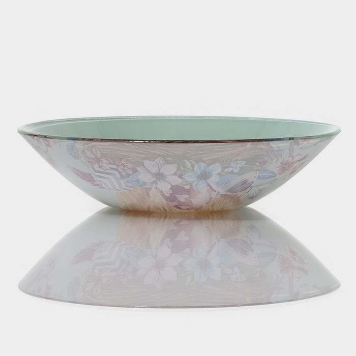 Салатник стеклянный Доляна &laquo;Кролик&raquo;, 1 л, 22&times;5 см