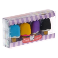 Набор фигурных ластиков «Вкусняшки», 4 штуки, МИКС Набор фигурных ластиков «Вкусняшки», 4 штуки, МИКС