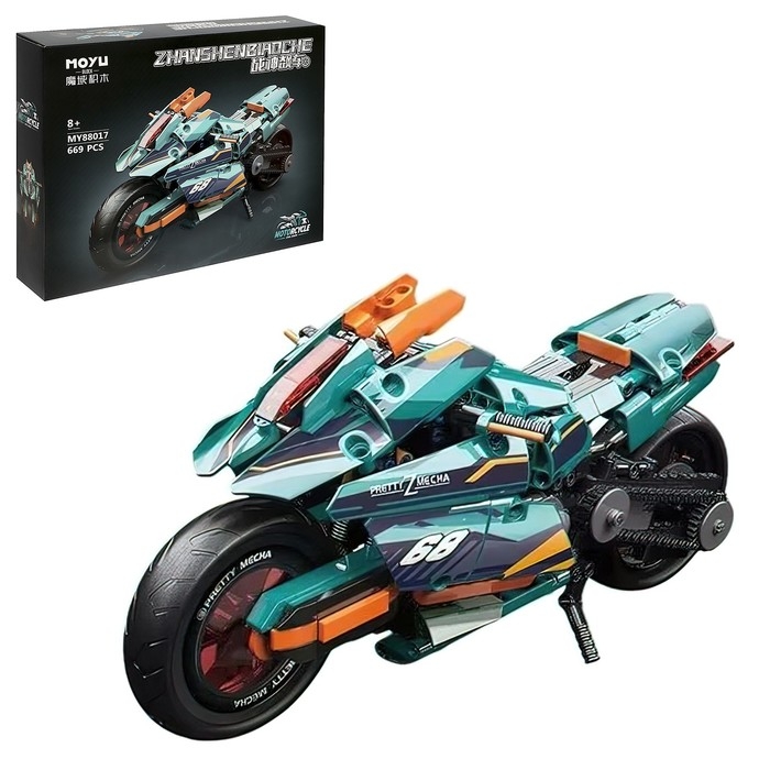 Конструктор &laquo;Техно. Спортивный мотоцикл&raquo;, 669 деталей