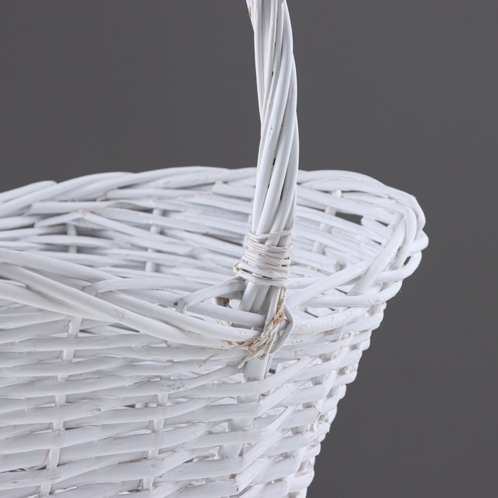 Набор корзин, 3 шт, 50x37xH16/40 см, 41x31x13/34 см, 34x24x12/29 см, белый, лоза Набор корзин, 3 шт, 50x37xH16/40 см, 41x31x13/34 см, 34x24x12/29 см, белый, лоза