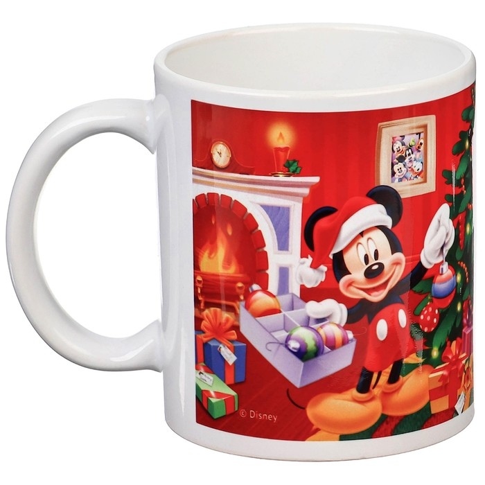 Кружка керамическая "С Новым годом!" 320 мл, Микки Маус