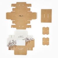 Коробка складная под 6 конфет &laquo;Ручная работа&raquo;, 13,5 х 9,8 х 3,8 см