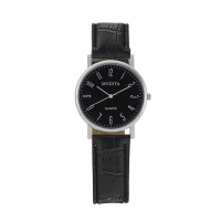 Часы наручные кварцевые мужские, d-4 см, черный циферблат Часы наручные кварцевые мужские, d-4 см, черный циферблат