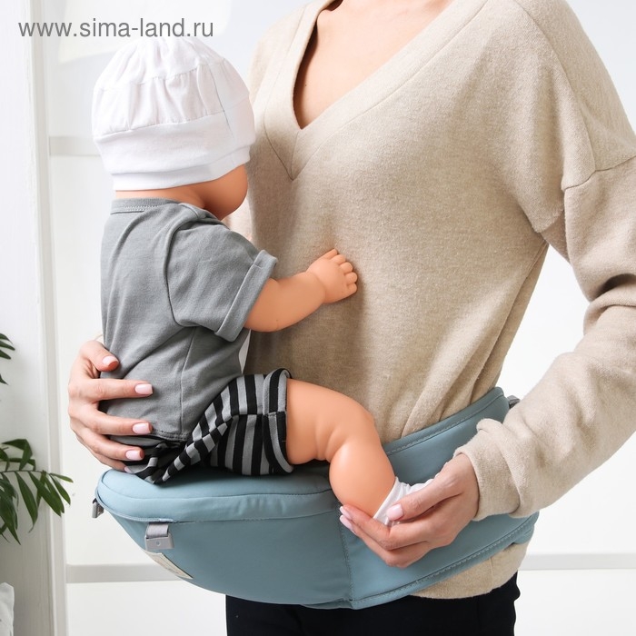 Рюкзак-кенгуру, хипсит для малыша &laquo;Животные&raquo;, цвет голубой