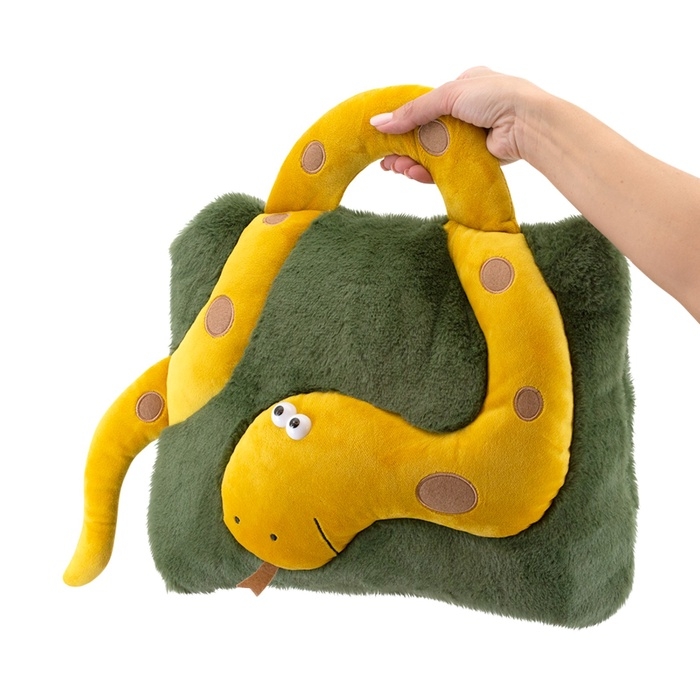 Мягкая игрушка - подушка, 35 см, цвет зелёный