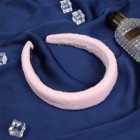 Ободок для волос "Жаннет" нежность стиль, 3 см, розовый Ободок для волос "Жаннет" нежность стиль, 3 см, розовый