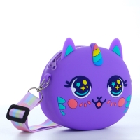 Сумка детская на молнии «Выбражулька», цвет фиолетовый Сумка детская на молнии «Выбражулька», цвет фиолетовый