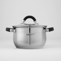 Набор посуды &laquo;Ирида&raquo;, 3 предмета: кастрюли 2,9 л, 3,9 л, ковш 1,9 л, капсульное дно, индукция