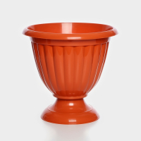 Кашпо уличное на ножке &laquo;Жасмин&raquo;, 12 л, цвет коричневый