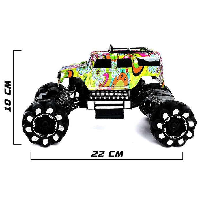 Джип радиоуправляемый &laquo;Граффити&raquo;, работает от аккумулятора, МИКС