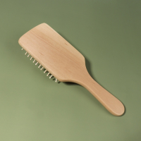 Расчёска массажная, широкая, 7,5 &times; 23,5 см, цвет &laquo;светлое дерево&raquo;