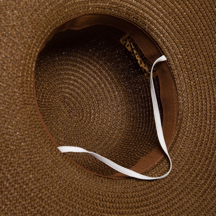 Шляпа женская MINAKU "Leopard" цвет коричневый, р-р 56-58