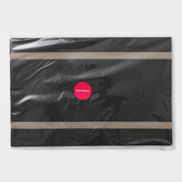 Салфетка сервировочная на стол Доляна &laquo;Рона&raquo;, 45&times;30 см, цвет коричневый