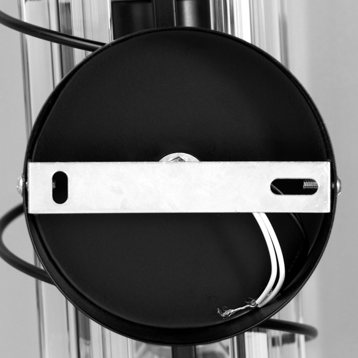 Бра "Кристас" 2хЕ27 40Вт черный 14х12х40см