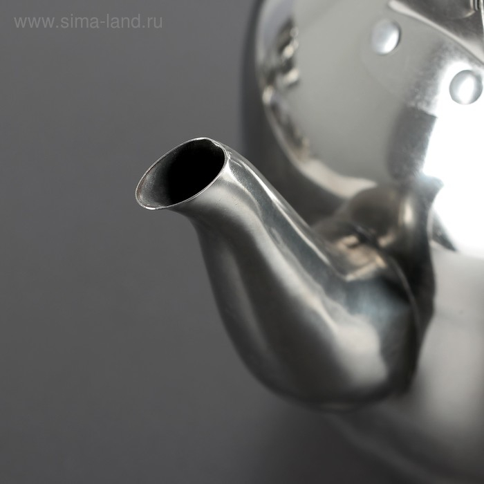 Чайник заварочный из нержавеющей стали &laquo;Аркадий&raquo;, 3 л, цвет хромированный