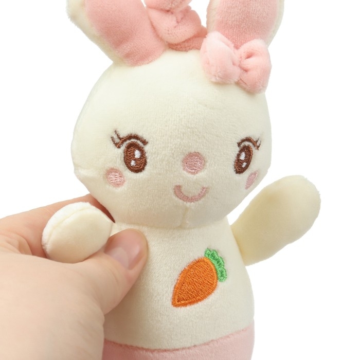 Подвеска с вибрацией &laquo;Милая зайка&raquo;, прорезыватель, на кроватку, коляску, Крошка Я